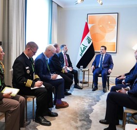 السوداني يبحث مع قائد حلف 