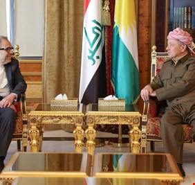 وفد ايراني يتلقي بارزاني و يبحث معه الوضع الأمني