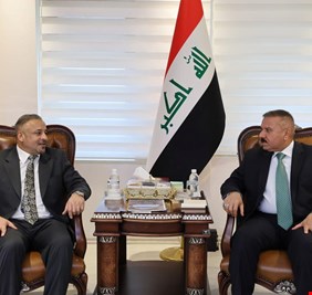 وزير الداخلية يلتقي محافظ صلاح الدين وقائد شرطتها