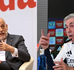 بسخرية.. رئيس رابطة الليغا يرد على تهديد أنشيلوتي
