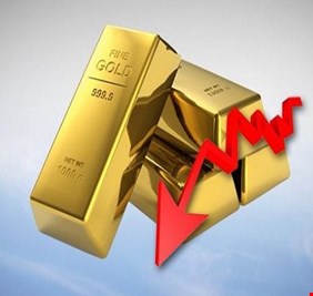 انخفاض أسعار الذهب مع ارتفاع الدولار