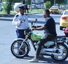 المرور العامة تبدأ بتطبيق بيان تنظيم الدراجات النارية في عموم العراق اعتباراً من اليوم السبت