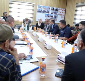 محافظ بغداد يتفقد مشروع توسعة وتأهيل مدخل بغداد – أبي غريب