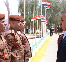 وزير الداخلية يواصل جولته الميدانية في محافظة البصرة ويزور مدرسة تدريب حدود المنطقة الجنوبية
