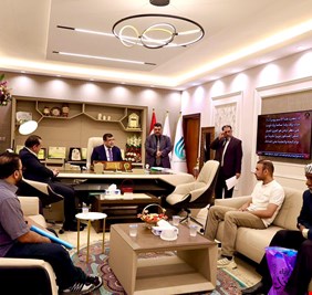 المهندس الموسوي يواصل لقاءاته الأسبوعية ترسيخًا لنهج التواصل المباشر مع الموظفين والمواطنين