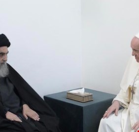 المرجع السيستاني يعزي بوفاة بابا الفاتيكان