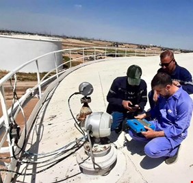 شركة خطوط الأنابيب النفطية تُنجز معايرة المنظومة الرادارية في مستودع الرصافة لضمان دقة القياس وسلامة الخزن