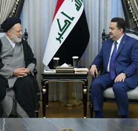 السوداني يستقبل رئيس الطائفة الشيعية في سوريا