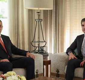 العيداني يلتقي بارزاني و يبحث معه ملف التنسيق مع الإقليم