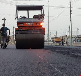 محافظة بغداد: حملات التبليط تتواصل ضمن خطة النهوض بالواقع الخدمي