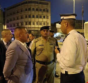 وزير الداخلية يجري جولة ميدانية في عدد من مناطق العاصمة