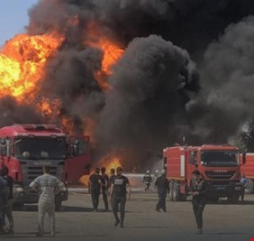 النفط تؤكد السيطرة على حريق مصفى بيجي