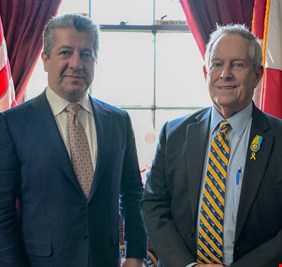 أخيراً بارزاني يحقق لقائه مع ويلسون عرّاب اللوبي الكردي في واشنطن