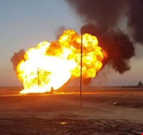 نفط الشمال تؤكد السيطرة على حريق أنبوب الغاز دون خسائر بشرية