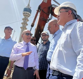 تقدّم ملحوظ في أعمال مشروع جسر غزة بإشراف مباشر من وزير الإعمار والإسكان بنكين ريكاني