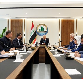 وزير الإعمار بنكين ريكاني يترأس اجتماعاً لمتابعة مشروع الطريق الحلقي الرابع حول بغداد