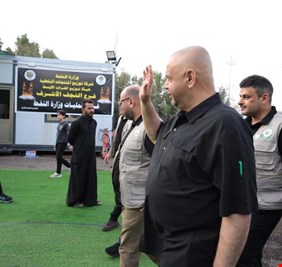 مدير عام شركة توزيع المنتجات النفطية  يشرف ميدانيا على العملية التجهيزية للمنتجات النفطية في النجف