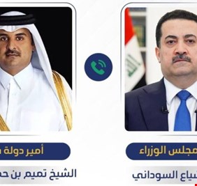 السوداني يهاتف امير قطر بعد الهجوم الإسرائيلي على الدوحة