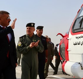 وزير الداخلية يدشن أولى الطائرات المروحية المستخدمة في عمليات الإنقاذ والإطفاء