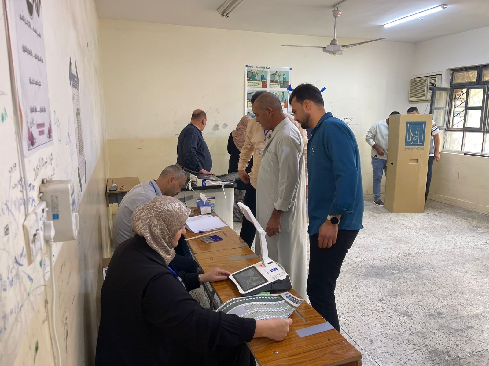 شبكة مراسلي (العراق اليوم) ترصد إقبالاً واسعاً على مراكز الاقتراع في مدينة الصدر