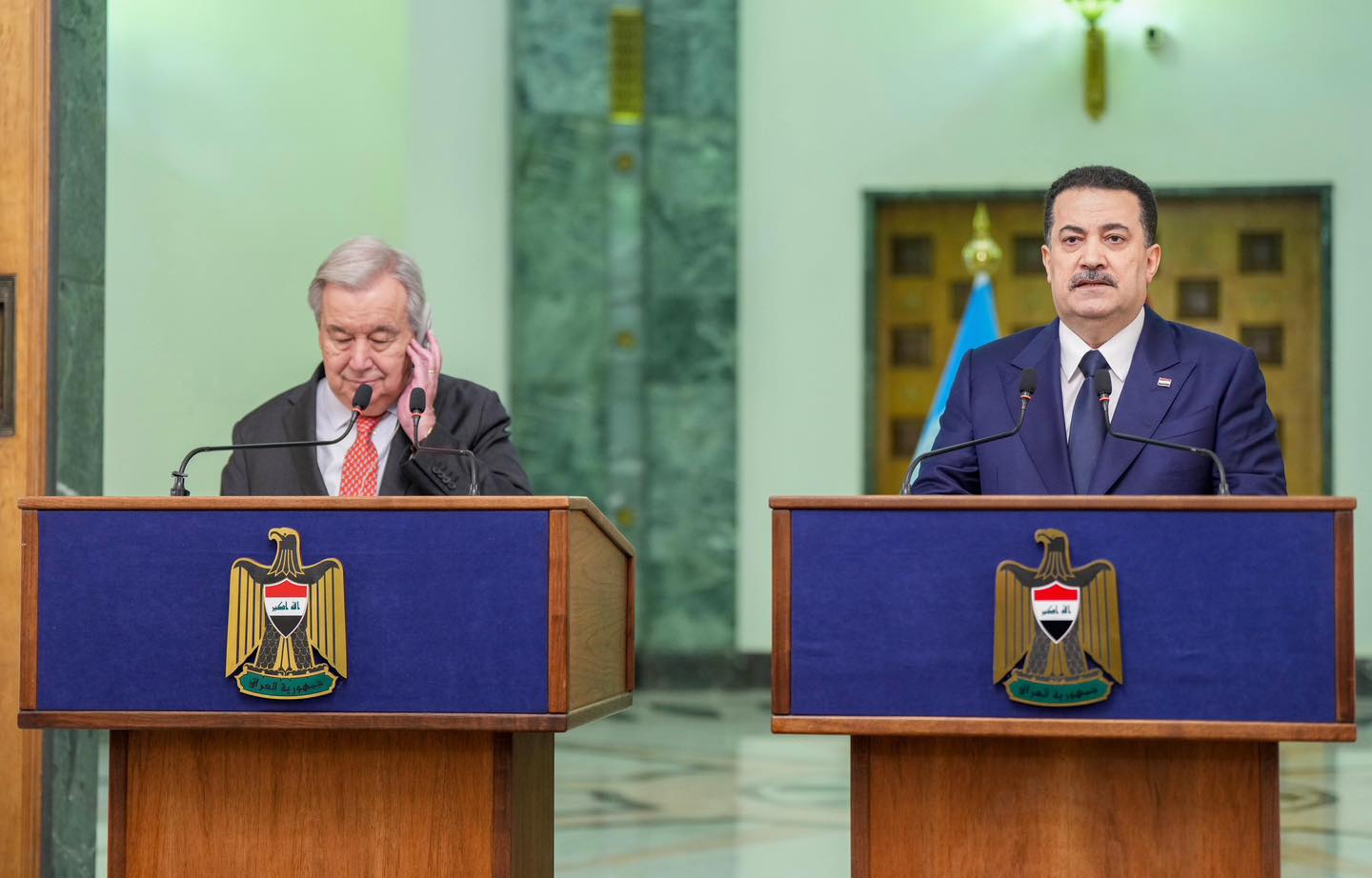 الأمين العام للأمم المتحدة يشيد بالتطورات الحاصلة في العراق