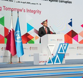 من الدوحة .. رئيس هيئة النزاهة العراقية يدعو  الدول الأطراف في اتفاقية الأمم المjحدة للتعاون في استرداد الأموال والأصول