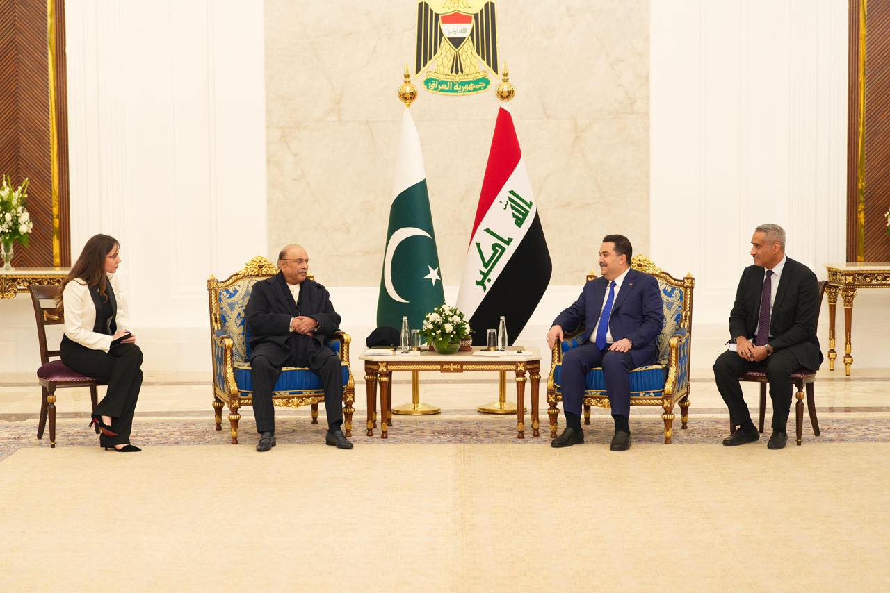 السوداني يبحث مع الرئيس الباكستاني العلاقات وملفات تخص علاقة البلدين