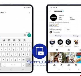 سامسونغ تتحدى آبل بهاتف قابل للطي مجهز بشاشة عريضة