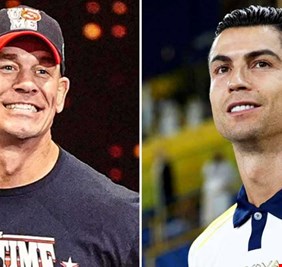 في حدث مهم.. جون سينا يهزم كريستيانو رونالدو