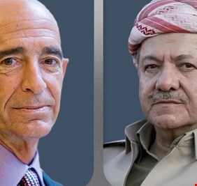 اتصال هاتفي بين مسعود بارزاني و المبعوث الأمريكي توم باراك