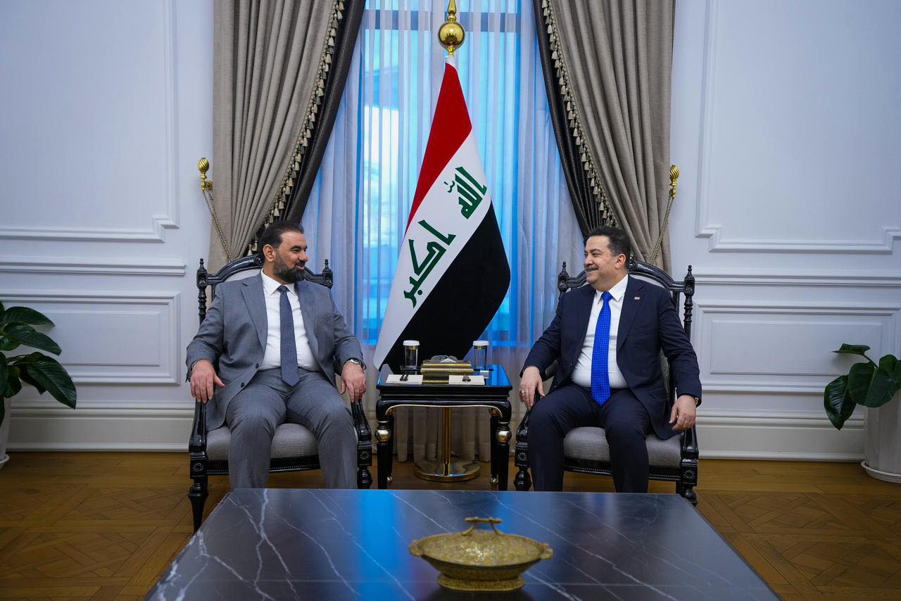 السوداني والحلبوسي يؤكدان ضرورة استمرار الحوارات السياسية لإكمال الاستحقاقات الدستورية