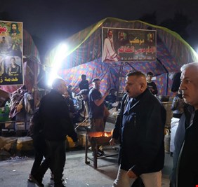 وزير الداخلية يجري جولة ميدانية على محاور الزائرين للامام الكاظم