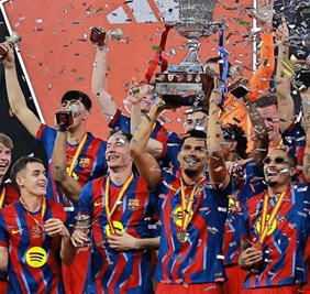 كم جنى برشلونة بعد التتويج بكأس السوبر الإسباني؟