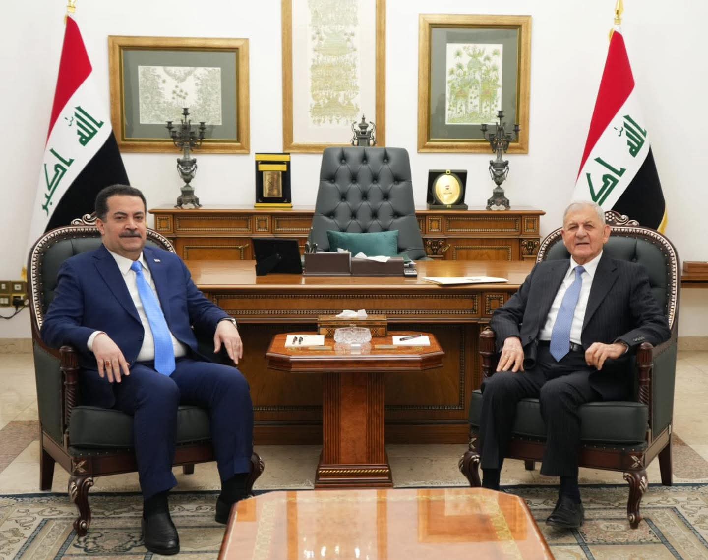 السوداني يبحث مع عبد اللطيف رشيد حسم رئاسة الجمهورية