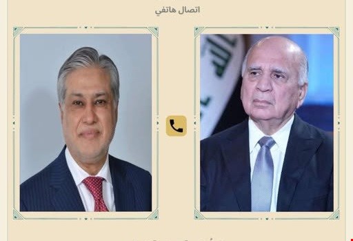 العراق وباكستان يبحثان اخر تطورات الحرب الإقليمية و يؤكدان دعم مسار إنهائها عاجلا