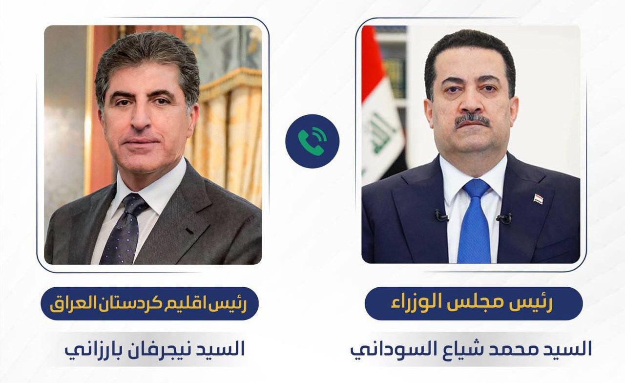 السوداني يدين استهداف مقر بارزاني ويؤكد سعي الحكومة لإيقاف تداعيات الصراع على الوضع العراقي