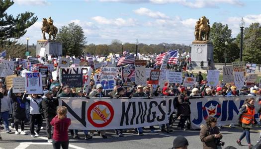 تظاهرات مليونية تجتاح الولايات المتحدة رفضاً لسياسات ترامب وتصعيده العسكري في الشرق الأوسط