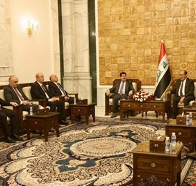 المالكي يجري مباحثات مع حزب البارزاني بحضور عدد من قيادات الإطار التنسيقي
