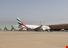 اول طائرة مدنية تهبط في مطار البصرة الدولي
