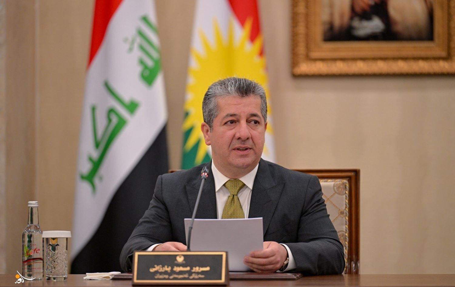 بارزاني يرحب بتكليف الزيدي ويدعو إلى تعاون مشترك