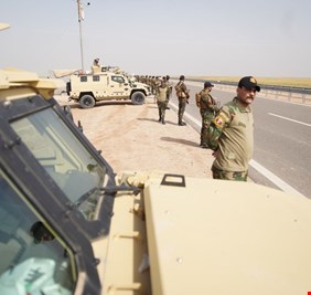 انتشار كثيف لقوات الحشد الشعبي لتأمين طريق الحج البري