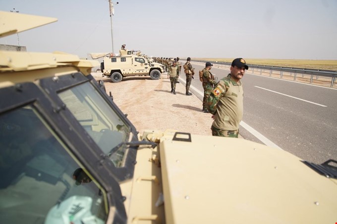 انتشار كثيف لقوات الحشد الشعبي لتأمين طريق الحج البري