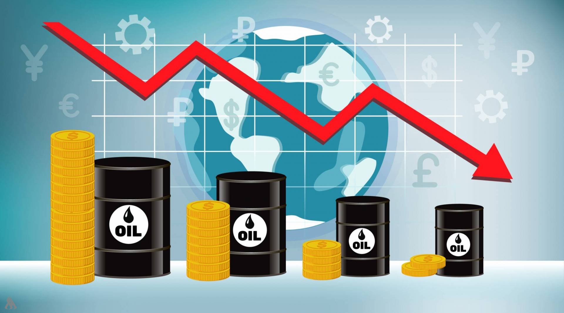 انخفاض أسعار النفط في الأسواق العالمية