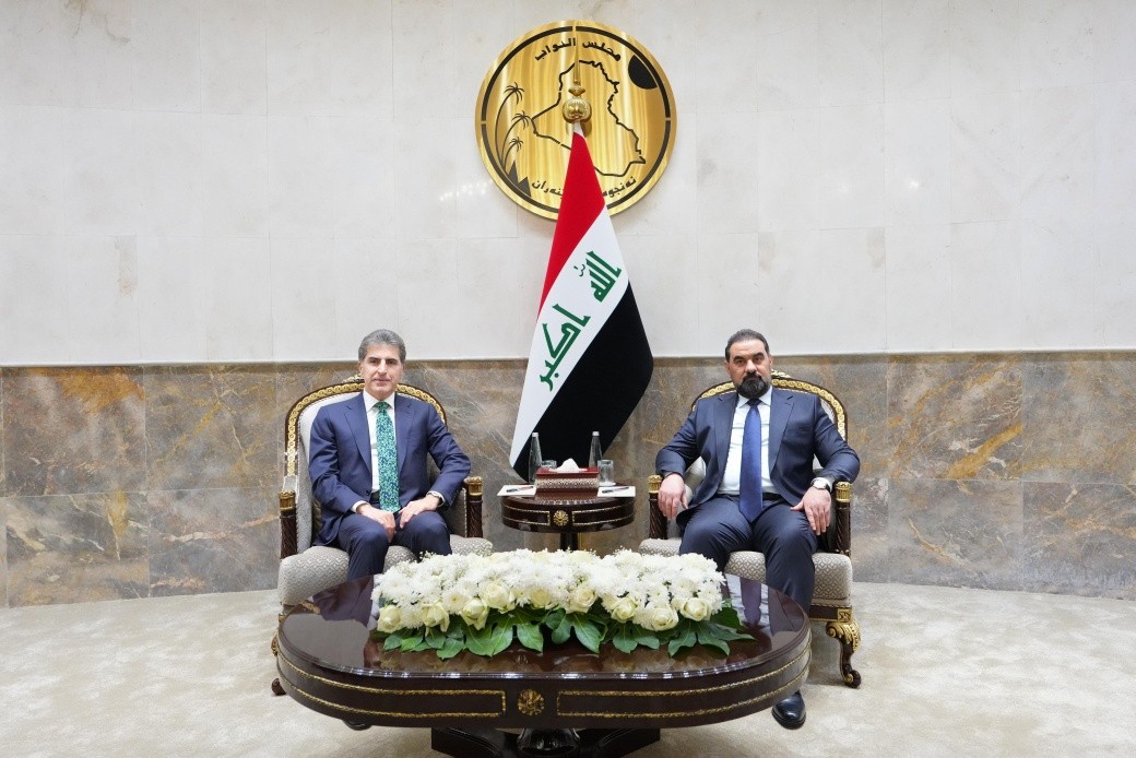 بارزاني والحلبوسي يبحثان تشكيل الحكومة الجديدة