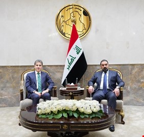 بارزاني والحلبوسي يبحثان تشكيل الحكومة الجديدة